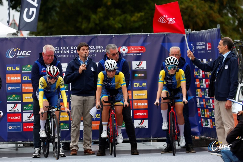 2023 UEC Road European Championships - Drenthe - Junior Mixed Team Relay - Emmen - Emmen 38, km - 21/09/2023 - Ukraine - photo Luca Bettini/SprintCyclingAgency?2023